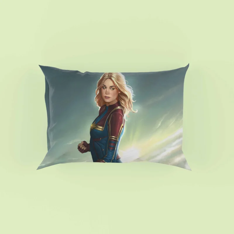 Captain Marvel Movie: Brie Larson as Carol Danvers Pillow Case