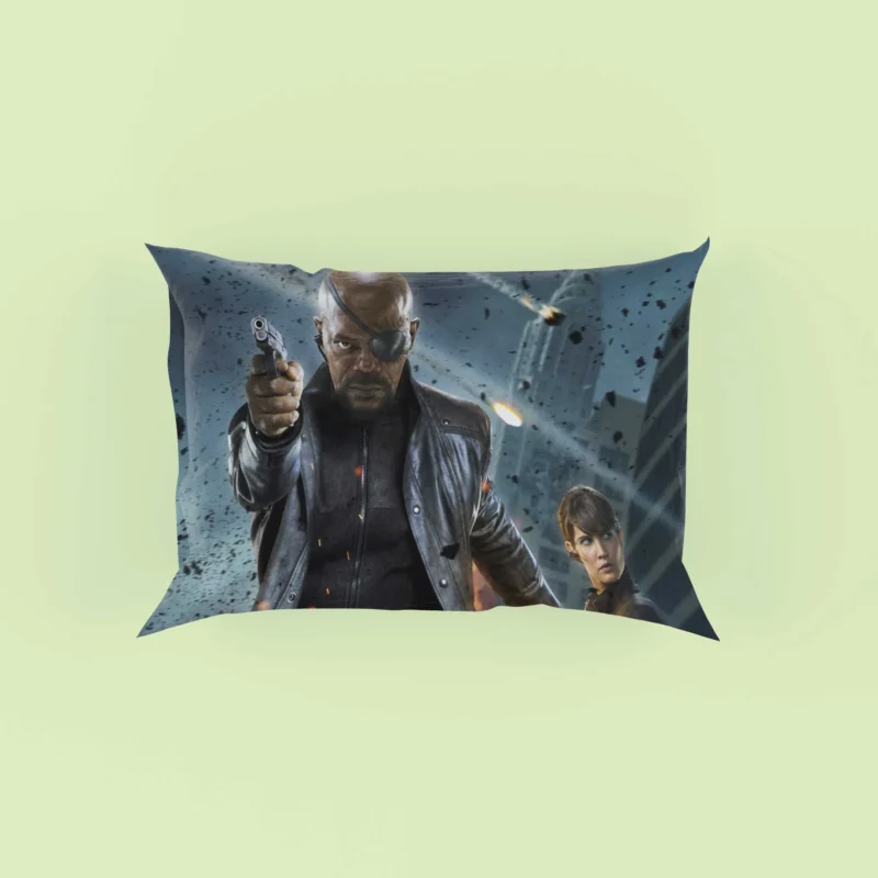Cobie Smulders as Nick Fury in The Avengers Pillow Case
