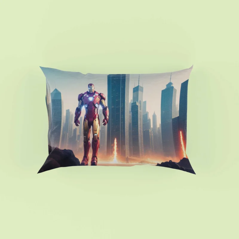 Cyberpunk Twist on Iron Man Pillow Case