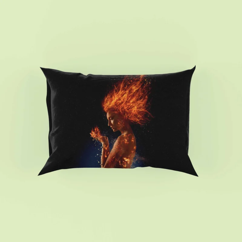 Dark Phoenix Movie: Sophie Turner Epic Transformation Pillow Case