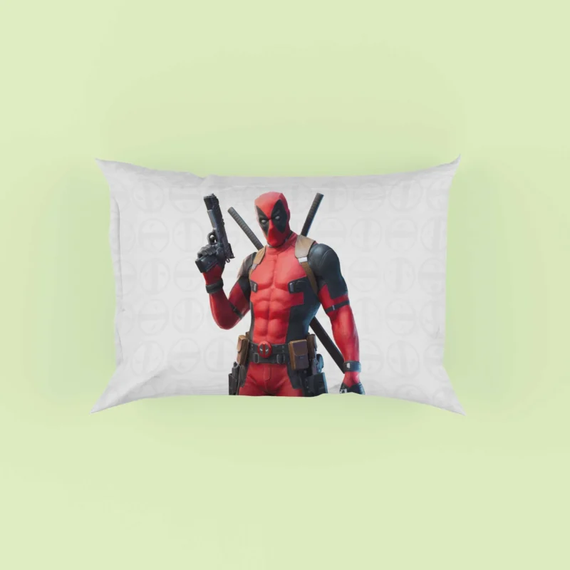 Deadpool in Fortnite: A Virtual Mercenary Pillow Case