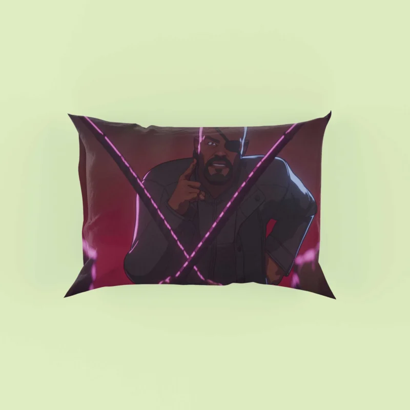 Discover Alternate Realities with Nick Fury in What If...? Pillow Case