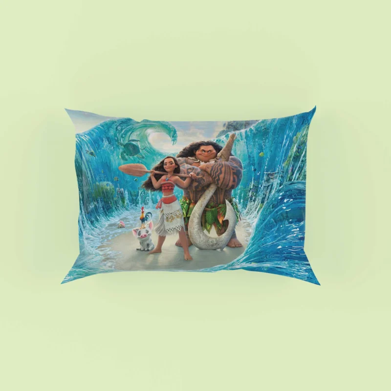 Discover Maui Adventures in Disney Moana Pillow Case