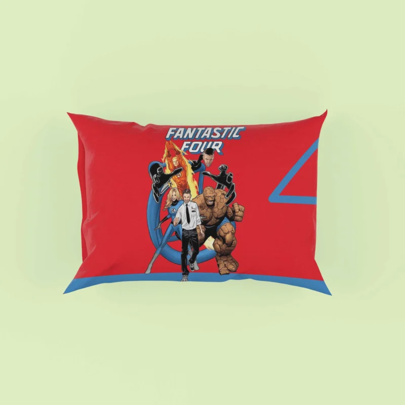 Fantastic Four Comics: Marvel Iconic Team Pillow Case