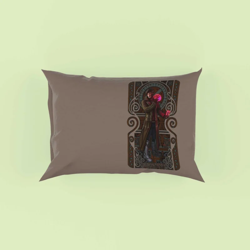 Gambit: A Charming Rogue in Marvel Comics Pillow Case