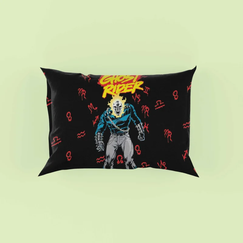 Ghost Rider Comics: Riding the Flames of Justice Pillow Case