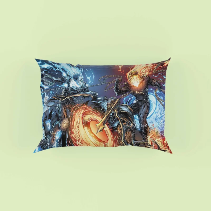 Ghost Rider Wallpaper: Flames and Chains of Vengeance Pillow Case