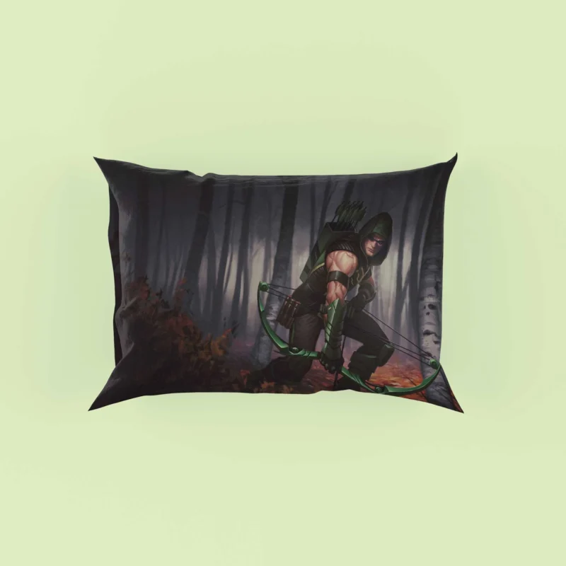 Green Arrow Comics: Oliver Queen Bow of Justice Pillow Case