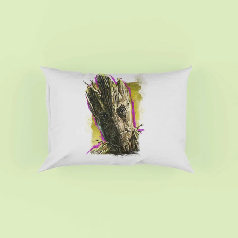 Groot in Comics: Guardians Of The Galaxy Star Pillow Case