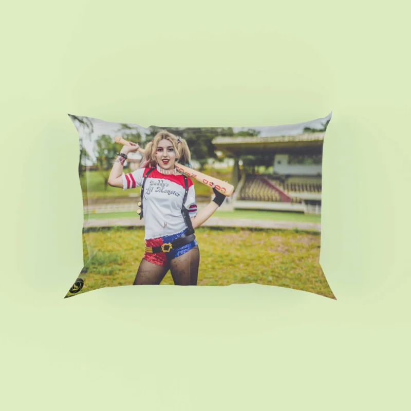 Harley Quinn Cosplay: Unleash the Madness Pillow Case