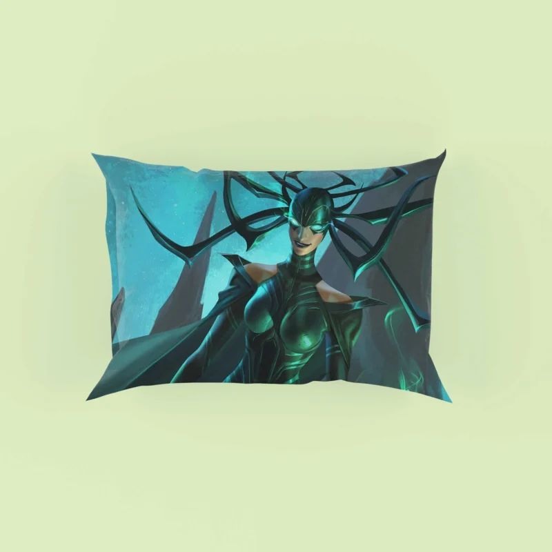 Hela in Marvel Snap: Video Game Adventure Pillow Case