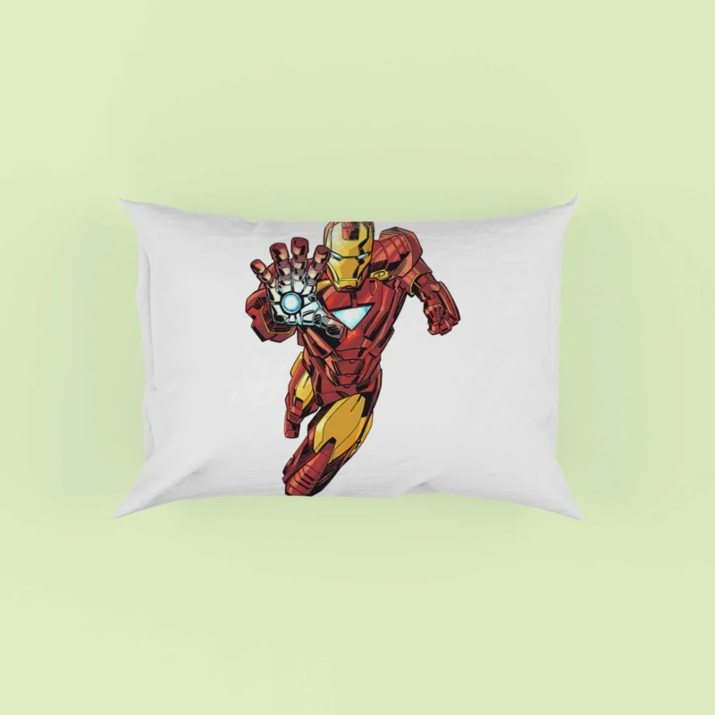 Iron Man Comics: A Hero Journey Pillow Case