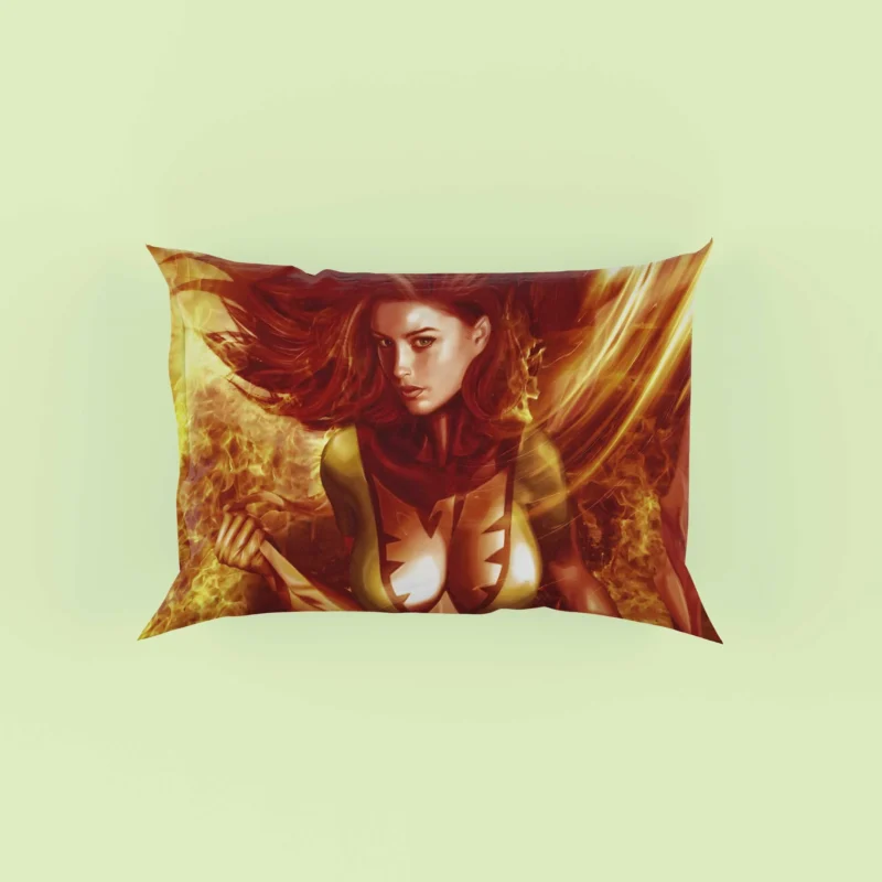 Jean Grey Phoenix Saga in X-Men Comics Pillow Case
