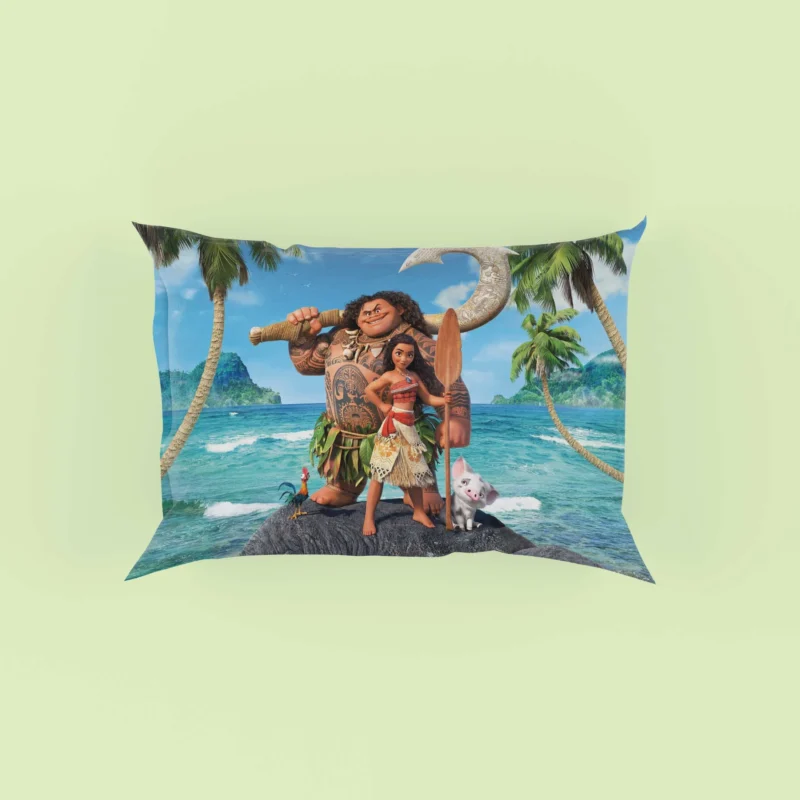 Join Maui and Moana Journey in Disney Moana Pillow Case