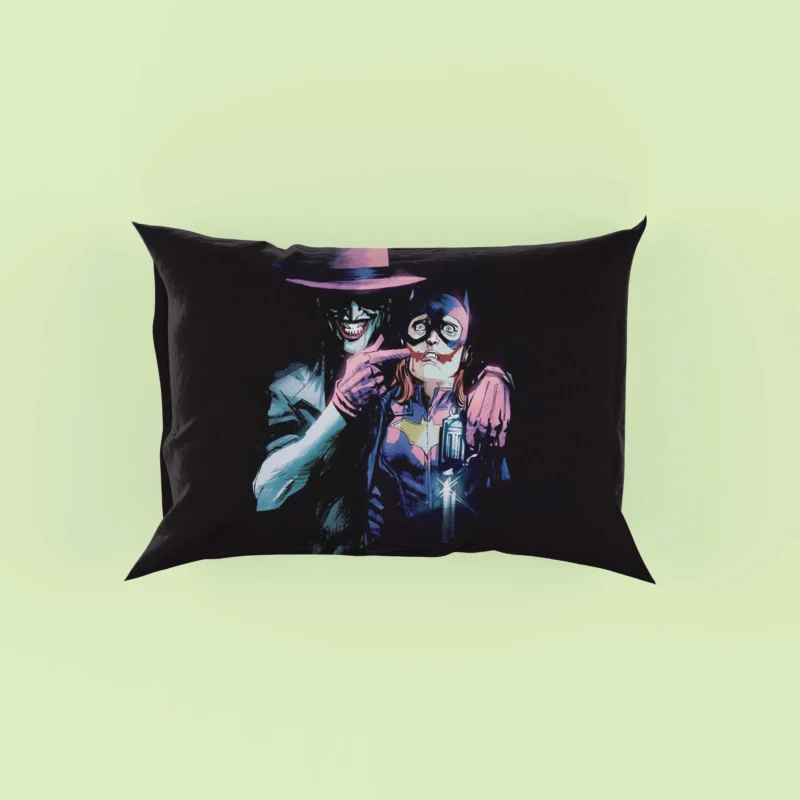 Joker Confrontation with Batgirl in DC Comics Pillow Case