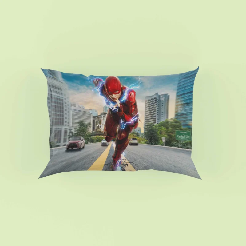 Justice League (2017): Flash Fast-Paced Action Pillow Case