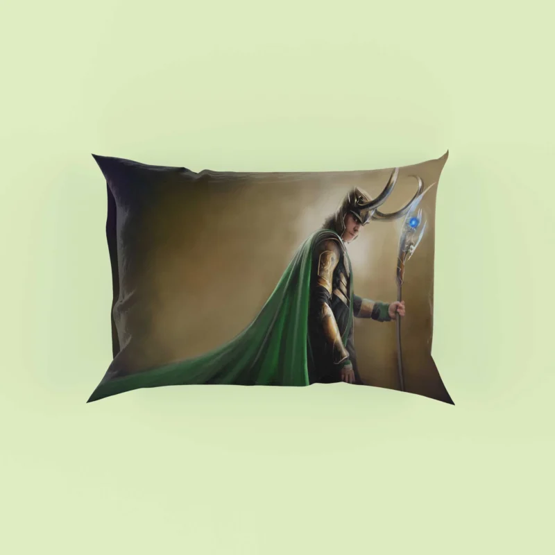 Loki: The Norse God of Mischief in The Avengers Pillow Case