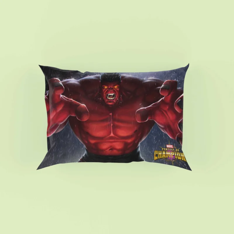 MARVEL Contest of Champions: Command Red Hulk Power Pillow Case