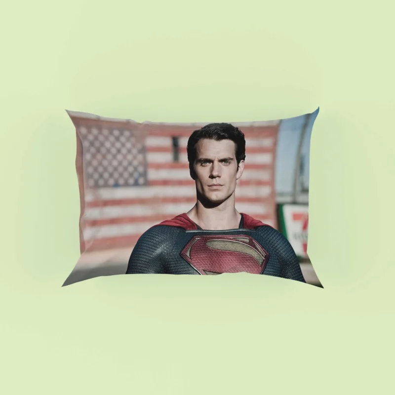 Man Of Steel: Henry Cavill as Superman Pillow Case