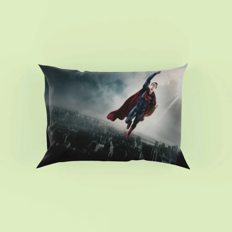 Man Of Steel: Superman Heroic Adventures Pillow Case