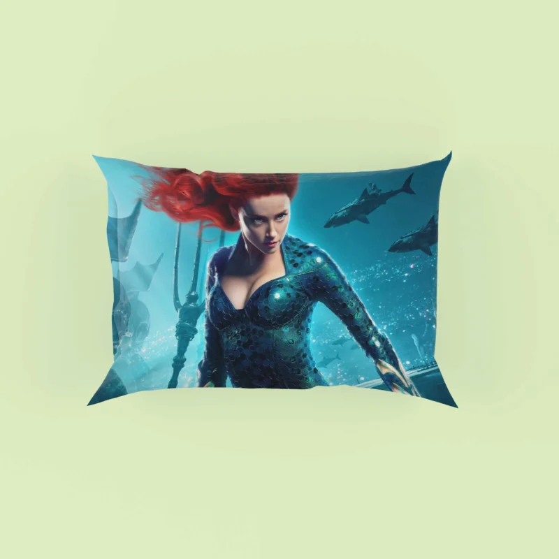 Mera in Aquaman Movie: Dive into the Depths Pillow Case