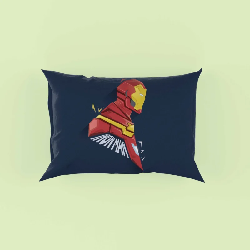 Minimalist Iron Man Comics Pillow Case
