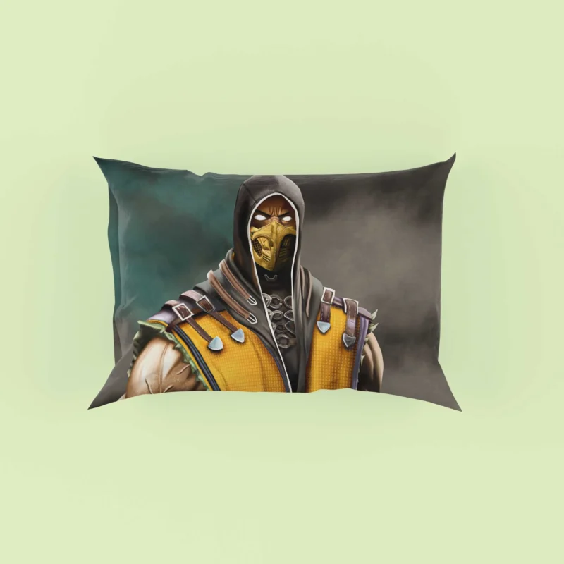 Mortal Kombat Scorpion: From Hellfire to Victory Pillow Case