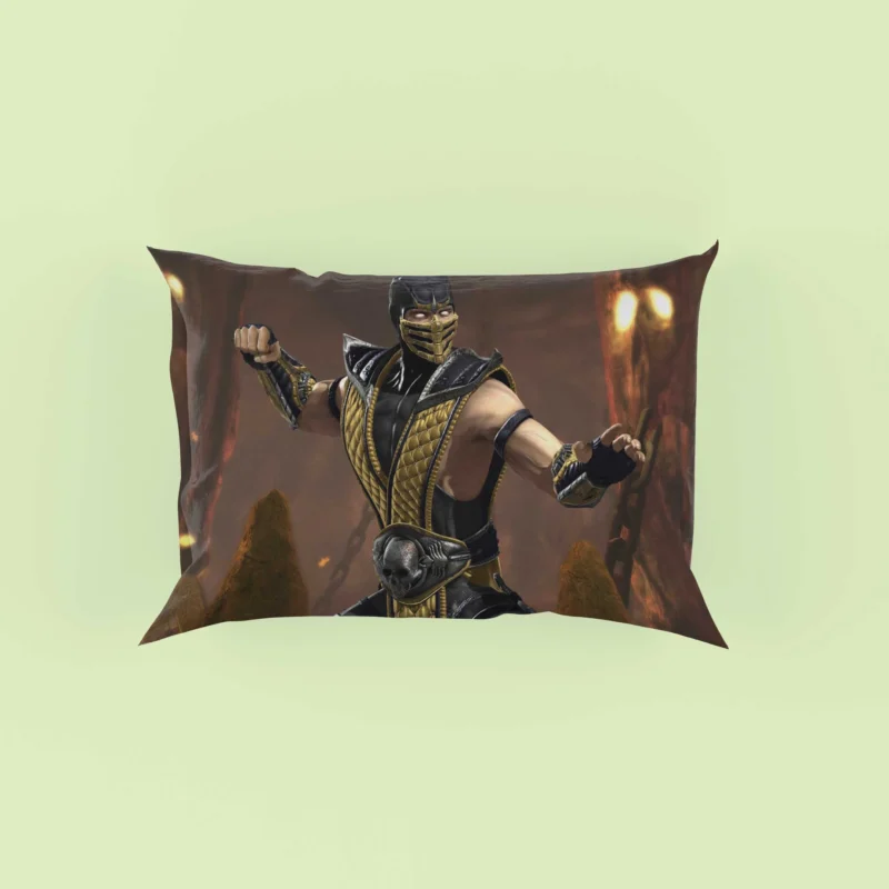 Mortal Kombat Vs. DC Universe: Scorpion Fiery Presence Pillow Case