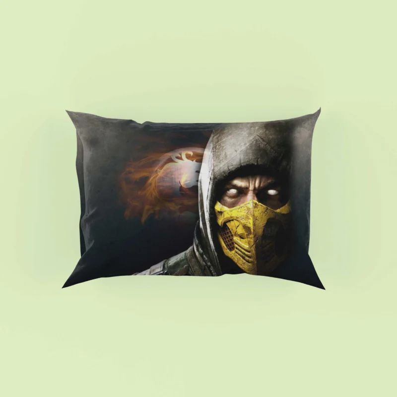 Mortal Kombat X 2016: Scorpion Return to Combat Pillow Case