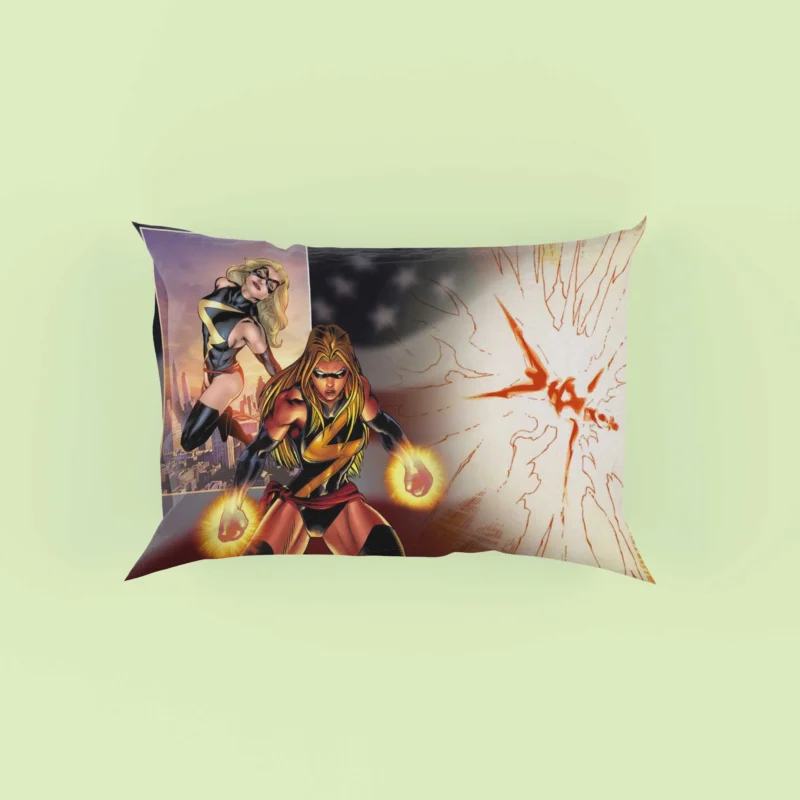 Ms. Marvel Wallpaper: Dive into the Comics Pillow Case