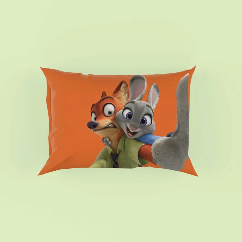 Nick Wilde and Judy Hopps: Zootopia Dynamic Duo Pillow Case