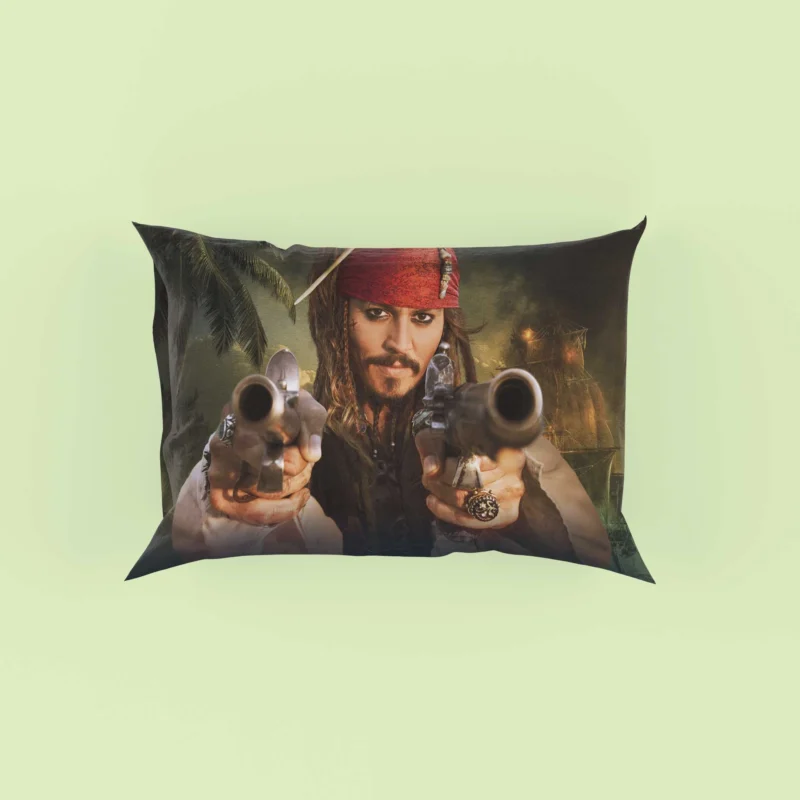 Pirates of the Caribbean: Johnny Depp Jack Sparrow Pillow Case