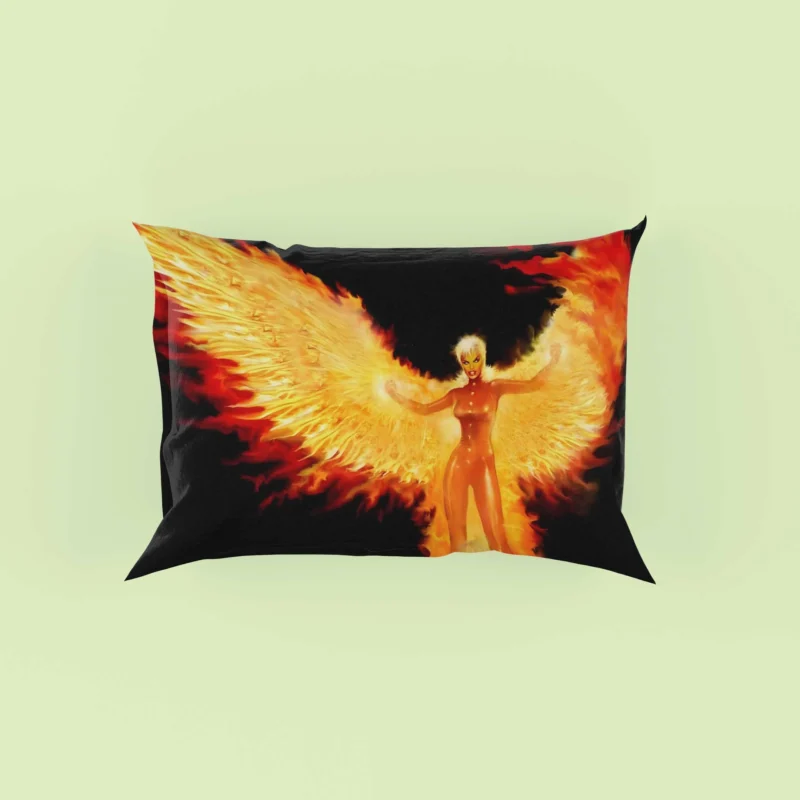 Rachel Summers and the Phoenix in Comics Pillow Case