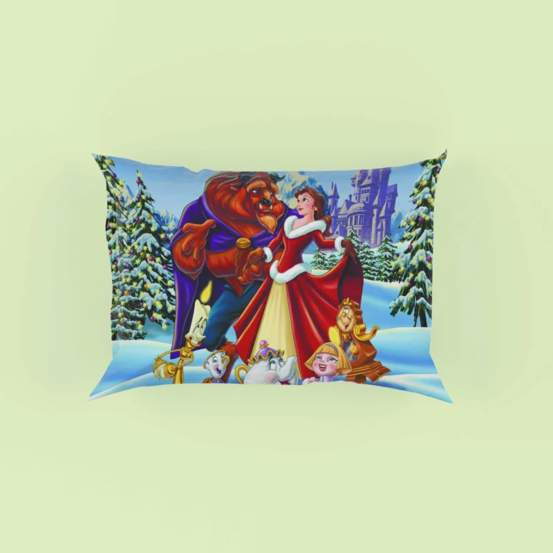 Reliving Disney Beauty And The Beast Pillow Case