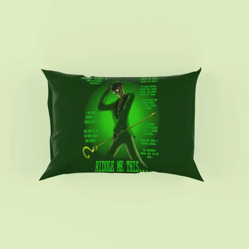Riddler Comics: Dive into the Enigma of Gotham Pillow Case