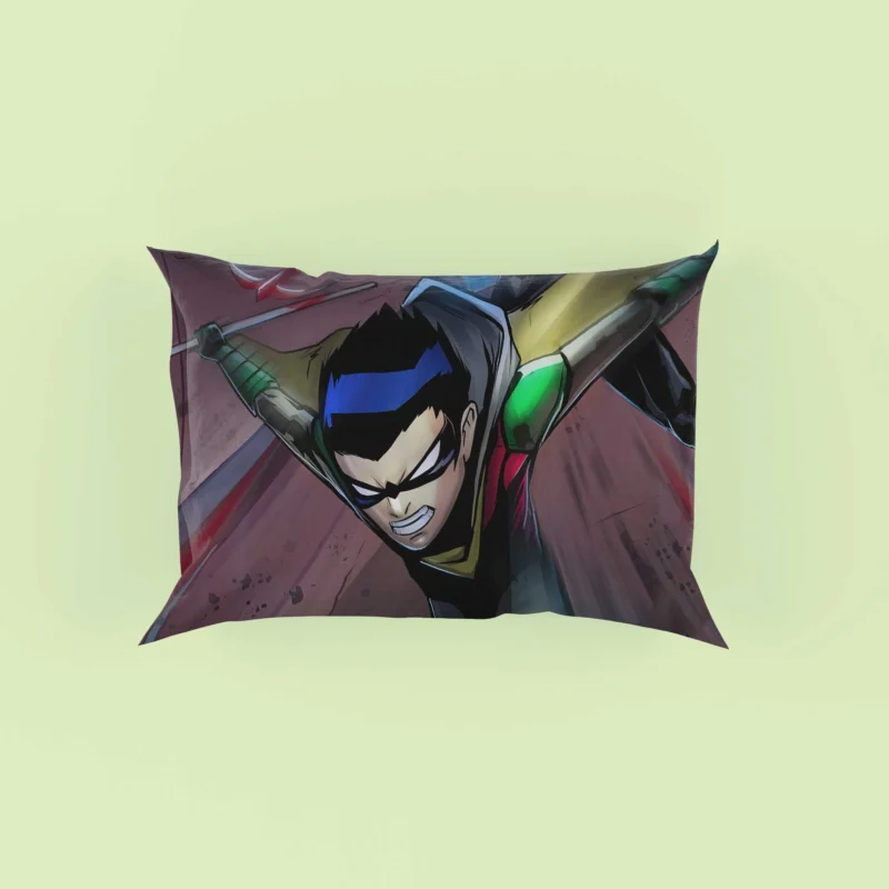 Robin Comics: Damian Wayne Vigilante Legacy Pillow Case