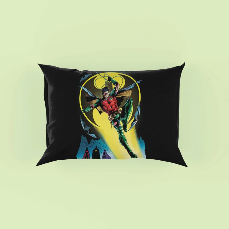 Robin Comics: Tim Drake Bat-Family Adventures Pillow Case