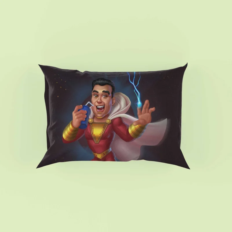 Shazam Comics: Billy Batson Transformation Pillow Case