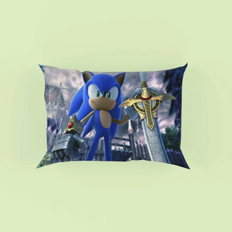 Sonic and the Black Knight: Sword-Wielding Sonic Pillow Case