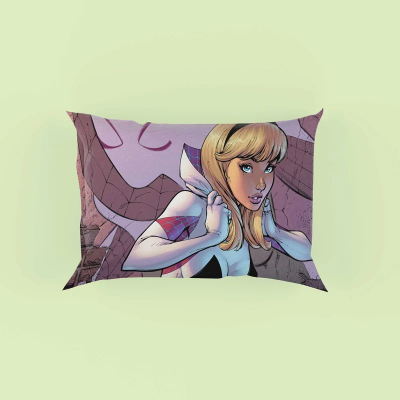 Spider-Gwen Comics: Gwen Heroic Feats Pillow Case