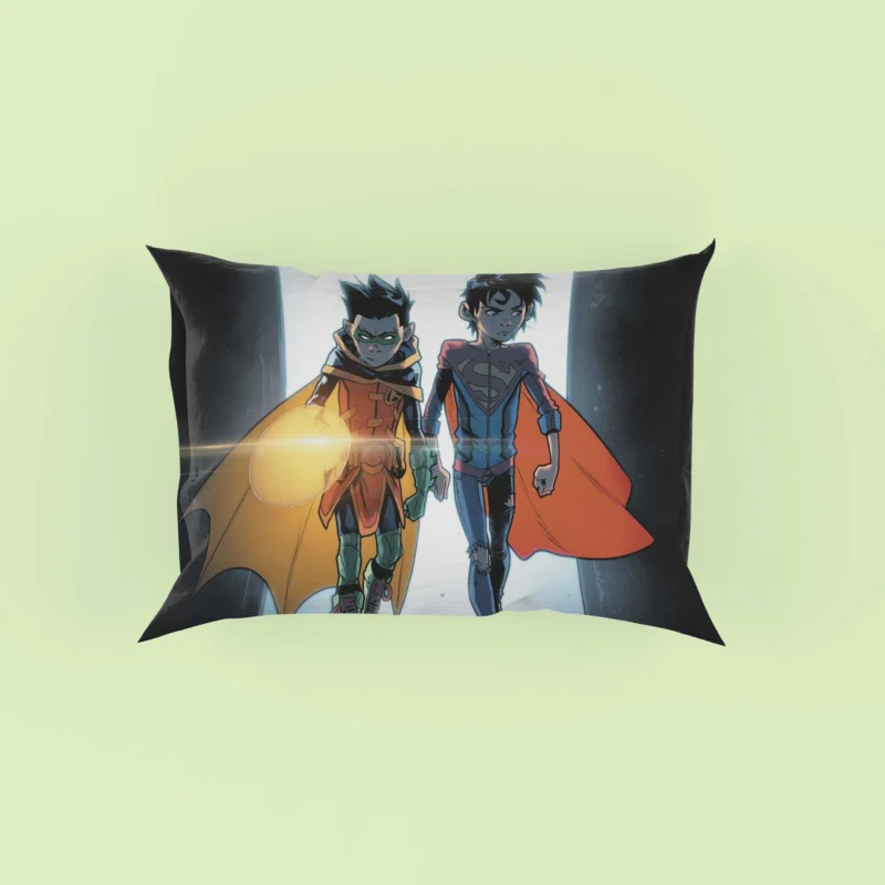 Super-Sons: Robin and Superboy Team Up Pillow Case