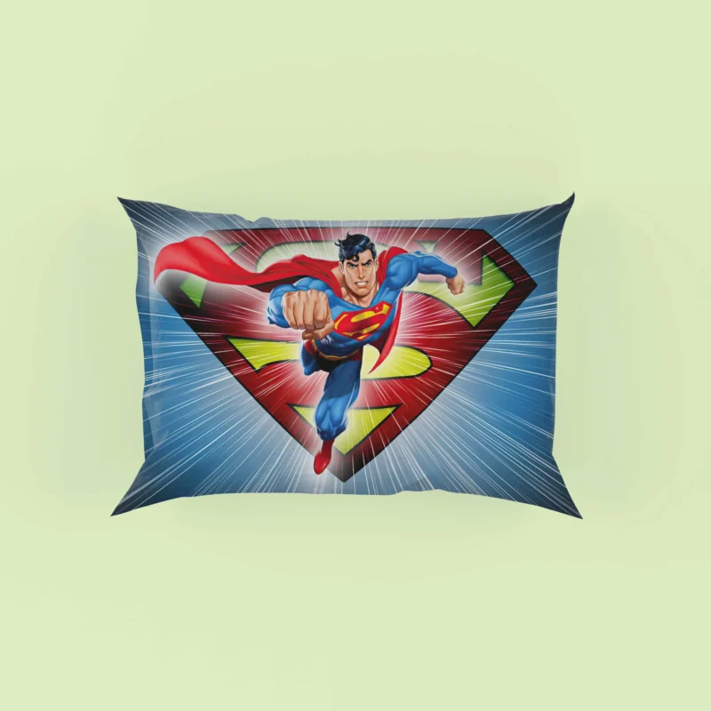 Superman Comics: The Legendary Symbol Pillow Case