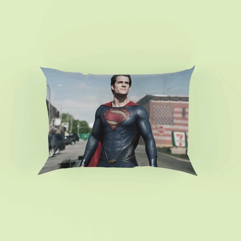 Superman: The Man of Steel Stands Strong Pillow Case