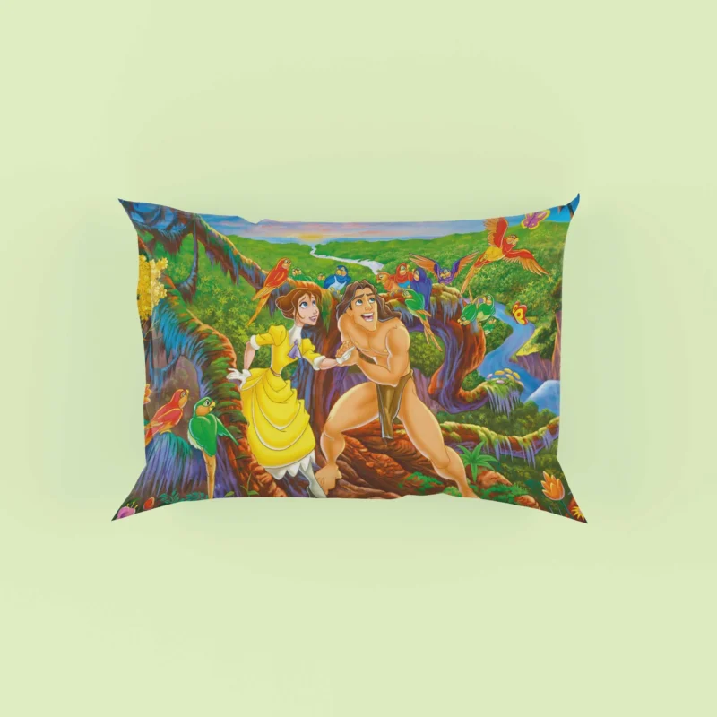 Tarzan (1999) Wallpaper: Jungle Adventure Pillow Case
