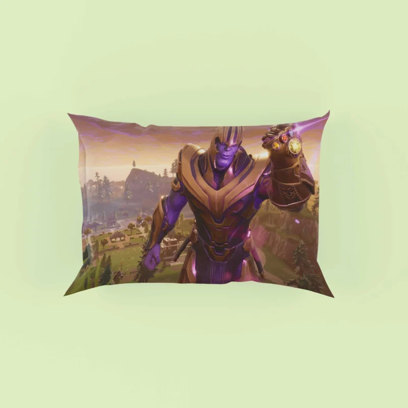 Thanos in Fortnite: The Mad Titan Arrival Pillow Case