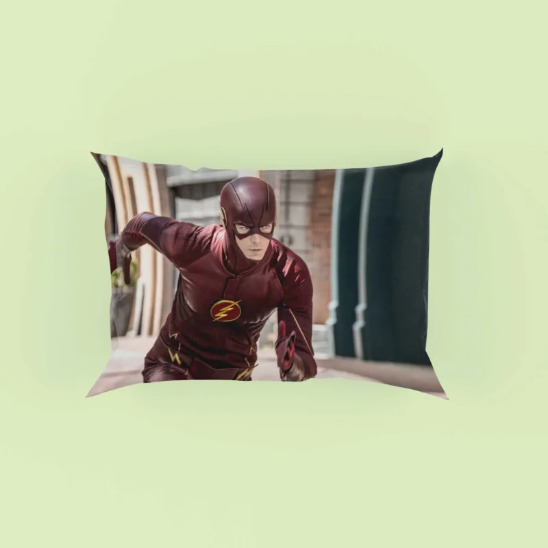 The Flash (2014): Grant Gustin Speedster Role Pillow Case
