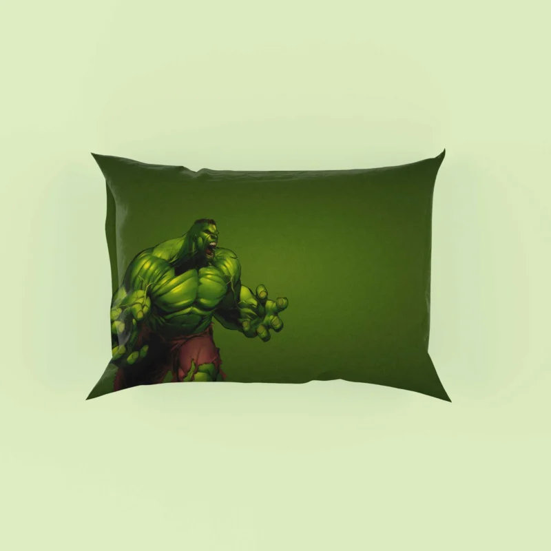 The Hulk Epic Adventures in Comics Pillow Case
