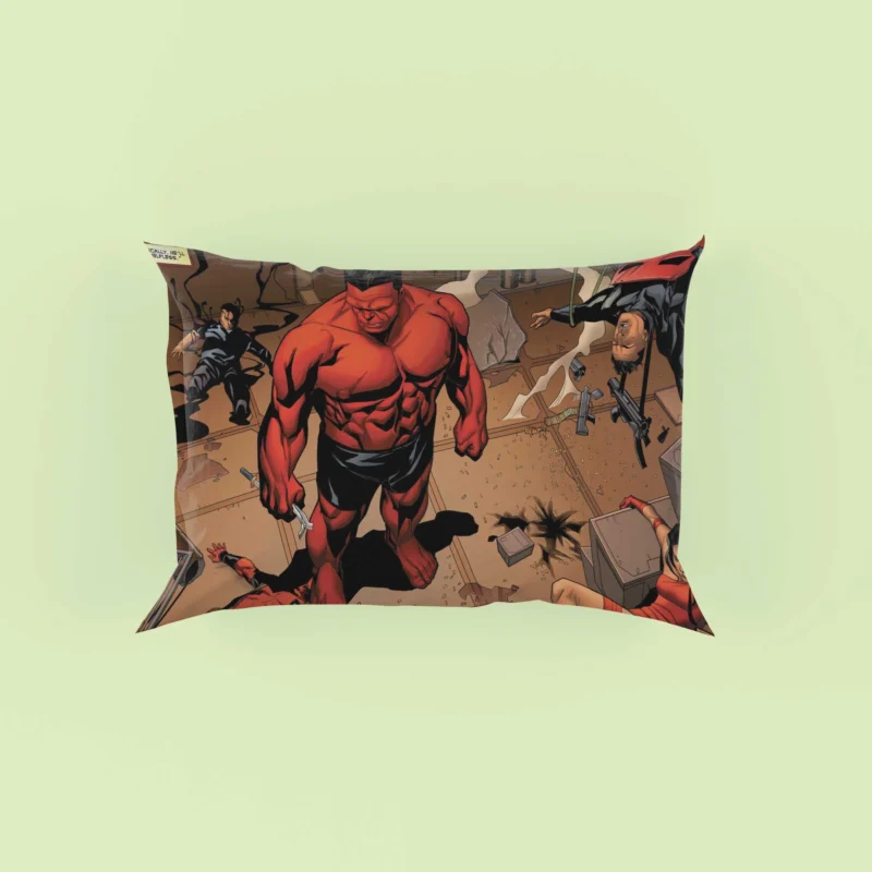 Thunderbolts Comics: The Ruthless Red Hulk Emerges Pillow Case