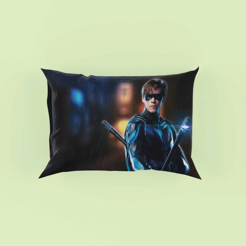 Titans TV Show: Nightwing Takes Center Stage Pillow Case