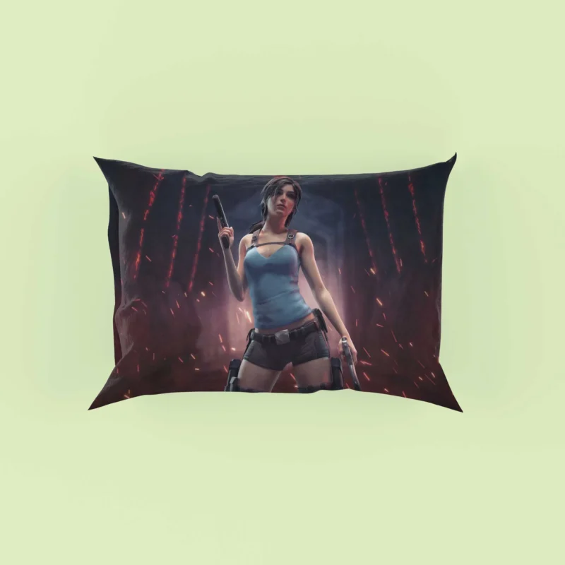 Tomb Raider Game with Lara Croft Pillow Case